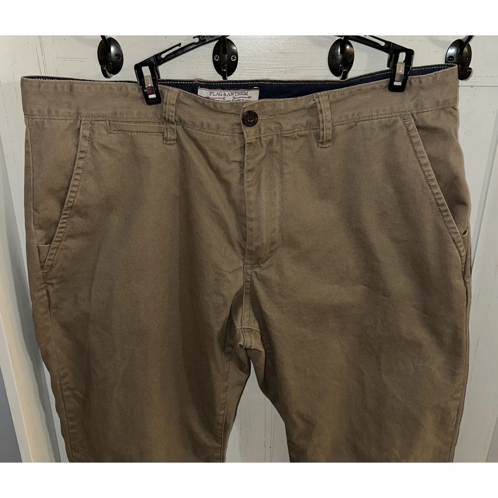 Flag & Anthem Dry Goods Supply Pants 35x30 (35x29.5)Men's Tan Light Brown Khakis